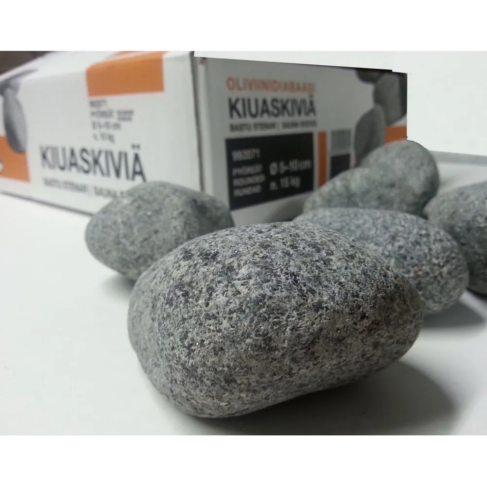 Kiuaskivet Ø 5-10cm pyöristetty 15 kg*Narvi Hot