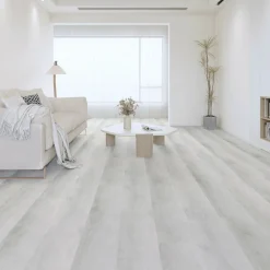 Kivikomposiittivinyylilankku Ilmattaren usvatammi, integroitu askeläänieriste*DomusFlooring Clearance
