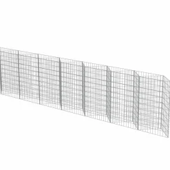 Kivikoriseinä galvanoitu teräs 450x30x100cm*FinePRICE Best
