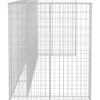 Online Kivikoriseinä roska-astioille galvanoitu teräs 320x100x120cm Roskakatokset