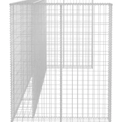 Online Kivikoriseinä roska-astioille galvanoitu teräs 320x100x120cm Roskakatokset