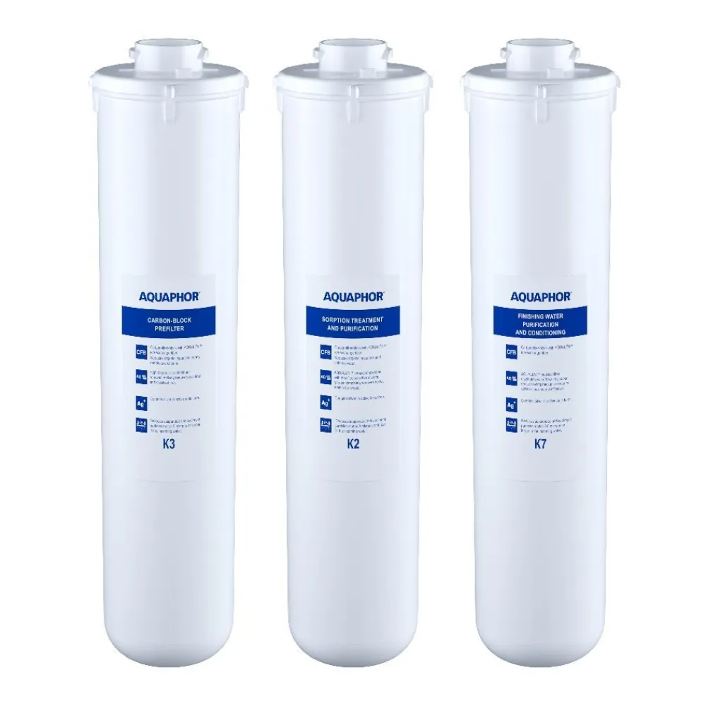 Sale Käänteisosmoosijärjestelmän vaihtosuodatinpakkaus K5-K2-K7M (RO-101S, 102S) Pumput