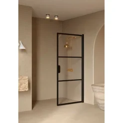 Kääntyvä suihkuovi Bläk 735 Tokyo 1950x695 mm*Hietakari New
