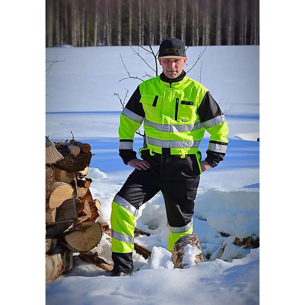Kokohaalari 60381 huomioväri vettähylkivä keltainen/musta*Dimex New