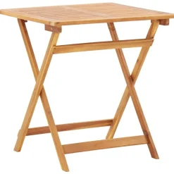Clearance Kokoontaitettava puutarhapöytä 70x70x75 cm akaasiapuu Puutarhapöydät