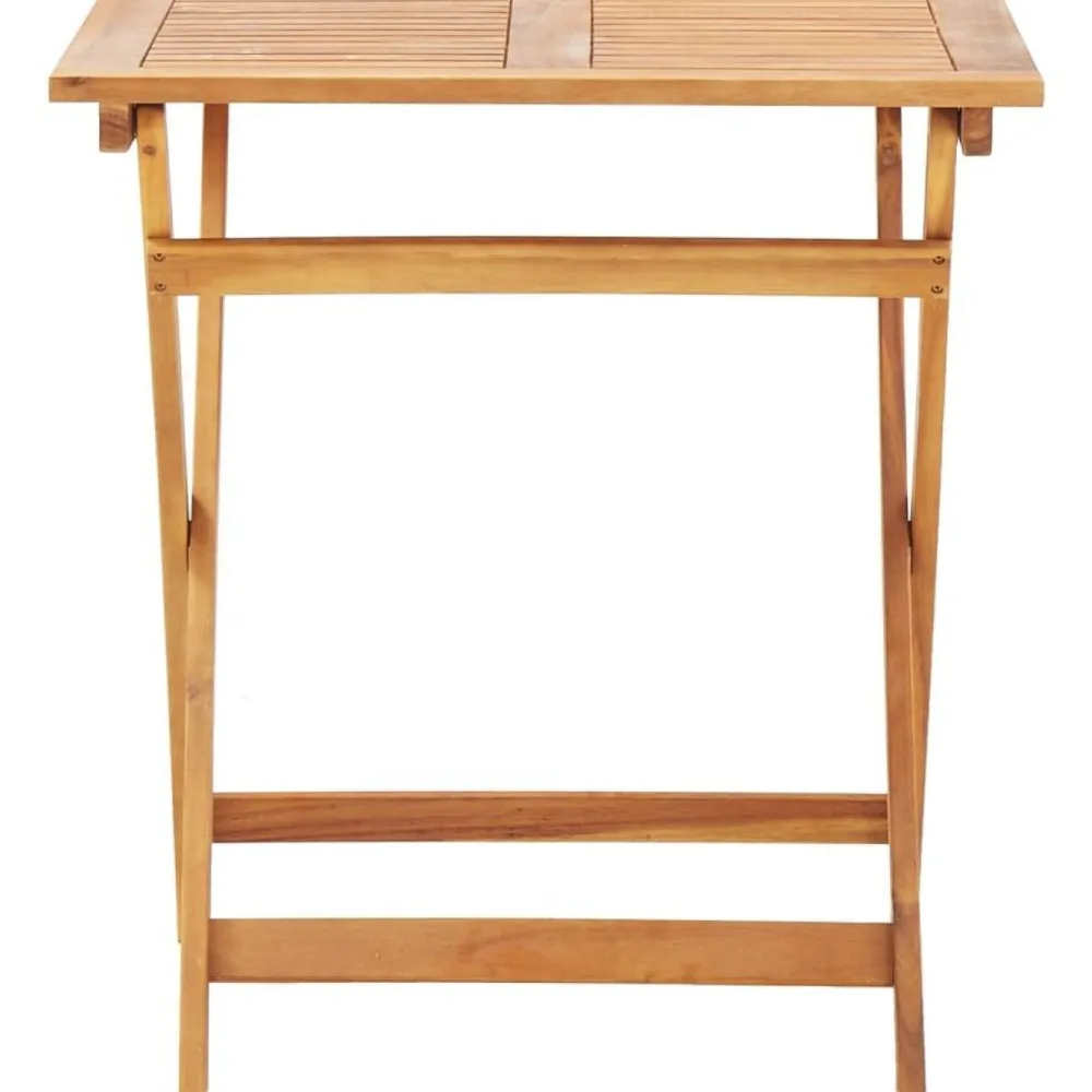 Clearance Kokoontaitettava puutarhapöytä 70x70x75 cm akaasiapuu Puutarhapöydät