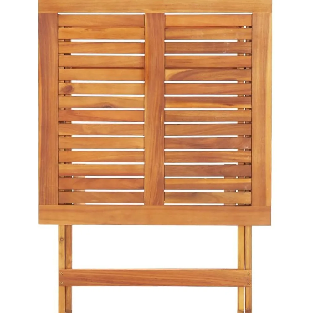 Clearance Kokoontaitettava puutarhapöytä 70x70x75 cm akaasiapuu Puutarhapöydät