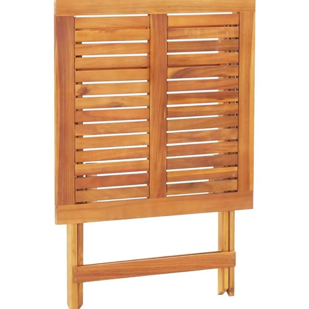 Clearance Kokoontaitettava puutarhapöytä 70x70x75 cm akaasiapuu Puutarhapöydät