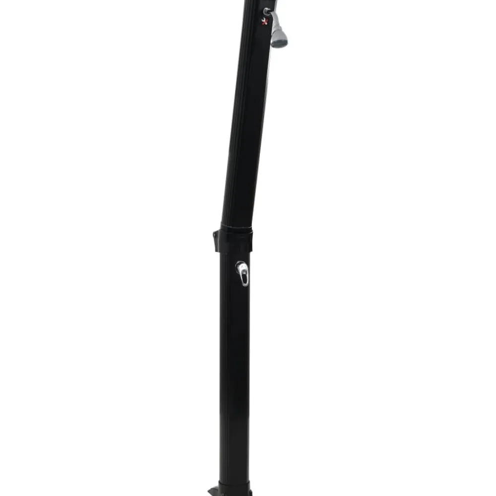 Kokoontaittuva aurinkovoimasuihku 214 cm musta 23 l*FinePRICE
