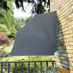 Outlet Kokoontaittuva parvekkeen sivumarkiisi harmaa 140x140 cm Markiisit