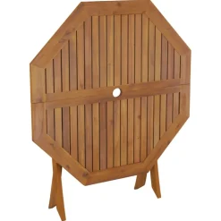 Sale Kokoontaittuva puutarhapöytä 90x75 cm, täysi akaasiapuu Puutarhapöydät