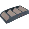 Kokoontaittuvat 4 askelman koiran portaat tummanharmaa*FinePRICE Outlet