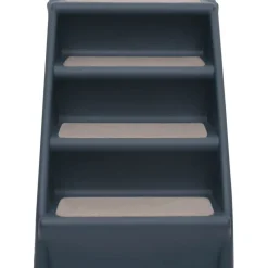 Kokoontaittuvat 4 askelman koiran portaat tummanharmaa*FinePRICE Outlet