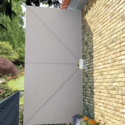 Kokoontaittuva terassin sivumarkiisi kerma 400x200 cm Markiisit
