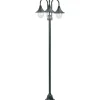 Kolmelyhtyinen pylväsvalaisin puutarhaan e27 220 cm vihreä*FinePRICE Outlet
