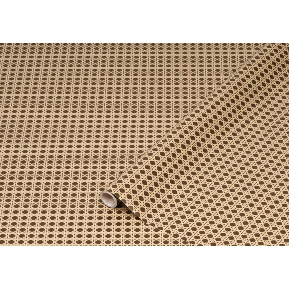 Kontaktimuovi Woven Cane rottinki, graafinen/geometrinen, beige*D-C-Fix New
