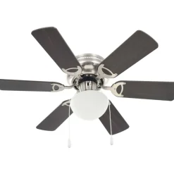 Hot Koristeellinen tuuletinvalaisin valolla, 82 cm, tummanruskea Tuuletinvalaisimet