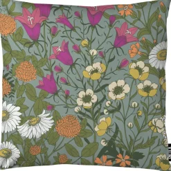 Koristetyynynpäällinen Ahomaa, 43x43cm, vihreä/pinkki*Vallila Hot