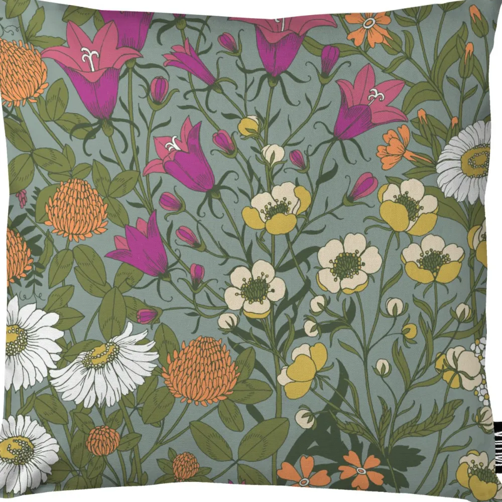 Koristetyynynpäällinen Ahomaa, 43x43cm, vihreä/pinkki*Vallila Hot