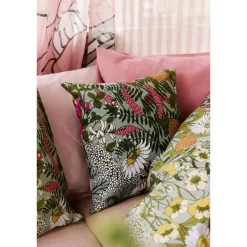 Koristetyynynpäällinen Ahomaa, 43x43cm, vihreä/pinkki*Vallila Hot