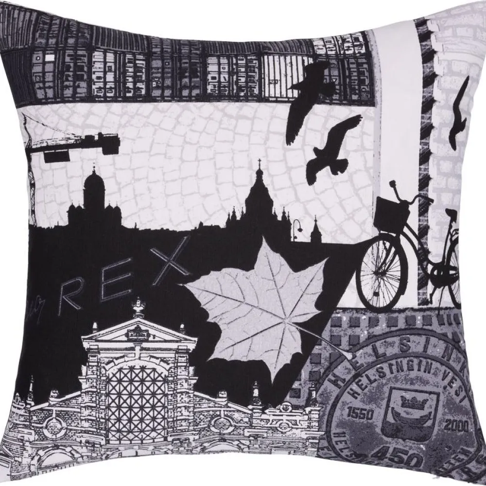 Koristetyynynpäällinen Helsinki, 43x43cm, harmaa*Vallila Online