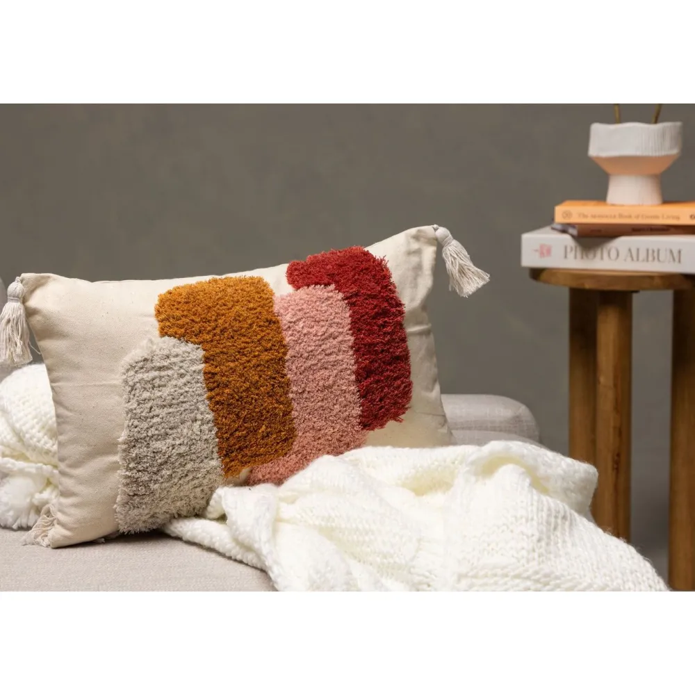 Koristetyynynpäällinen Joline, 30x50cm, valkoinen*Venture Home Clearance