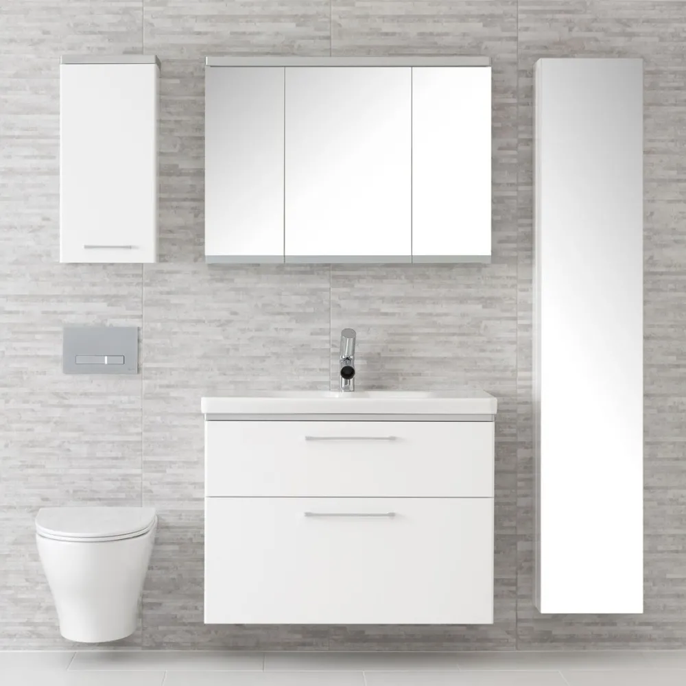 Korkea kaappi Glow 1750x360x330mm push open valkoinen*Ido Online