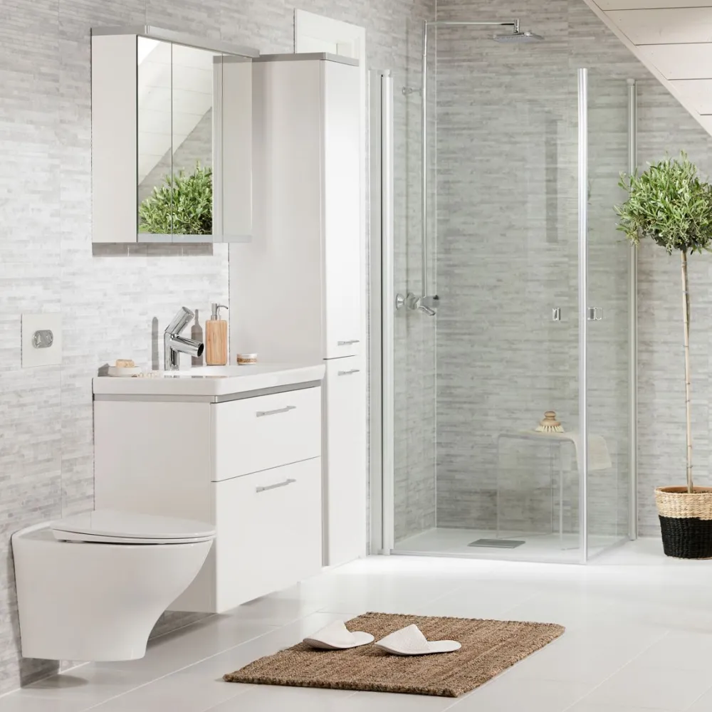 Korkea kaappi Glow 1750x360x330mm push open valkoinen*Ido Online