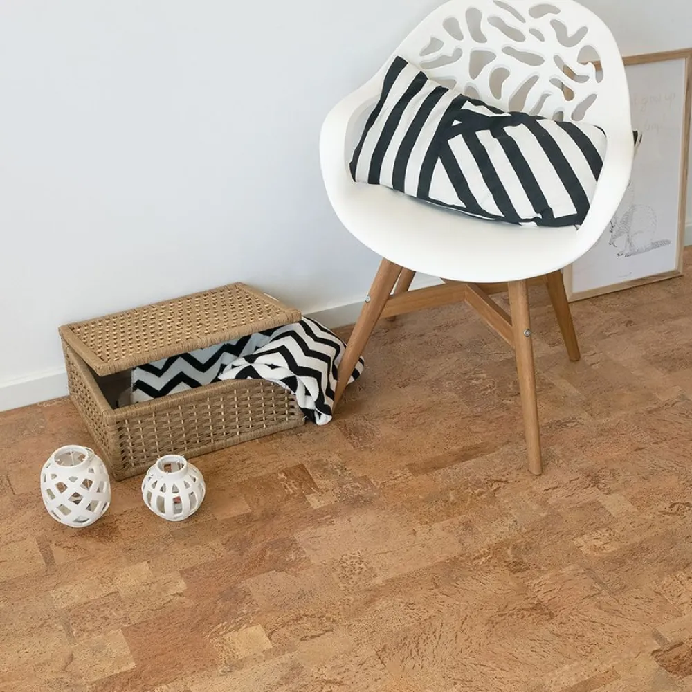 Korkkilattia Lektar CM3386WNN luonnonvärinen, suurikuvioinen*Corkart Outlet