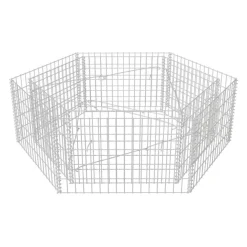 Discount Korotettu kuusikulmainen gabion-/kivikorikehys 1, eri kokoja Muurikivet
