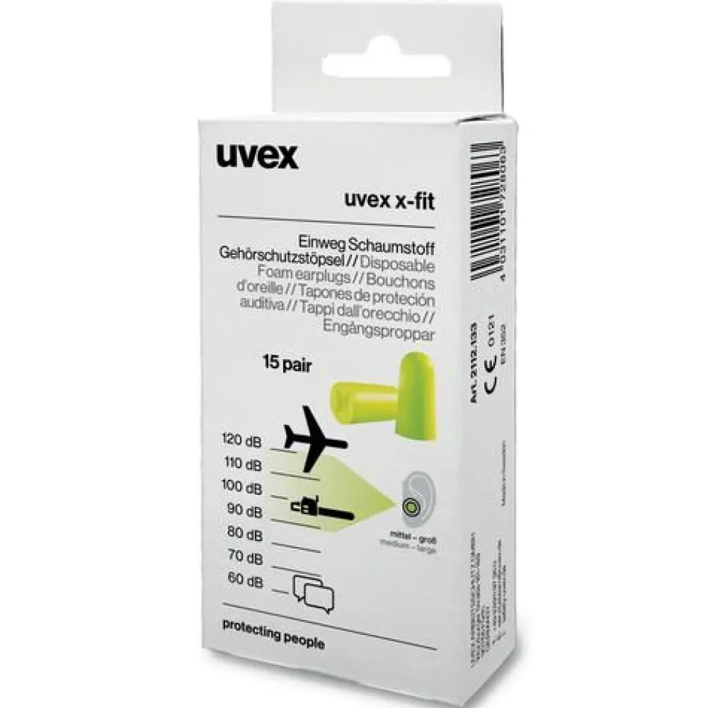 Clearance Korvatulpat X-Fit, Snr 37 dB, 15 paria Suojavarusteet
