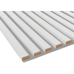 Kostean tilan akustiikkalevy Unika, 22x600x2440mm, white platinum*Fibrotech Hot
