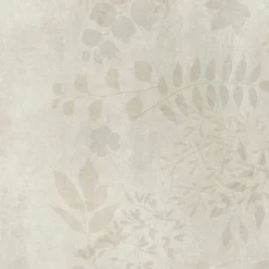 Clearance Kostean tilan tapetti Aquarelle Botanic Grey Märkätilan Muovimatot|Märkätilan Tapetit