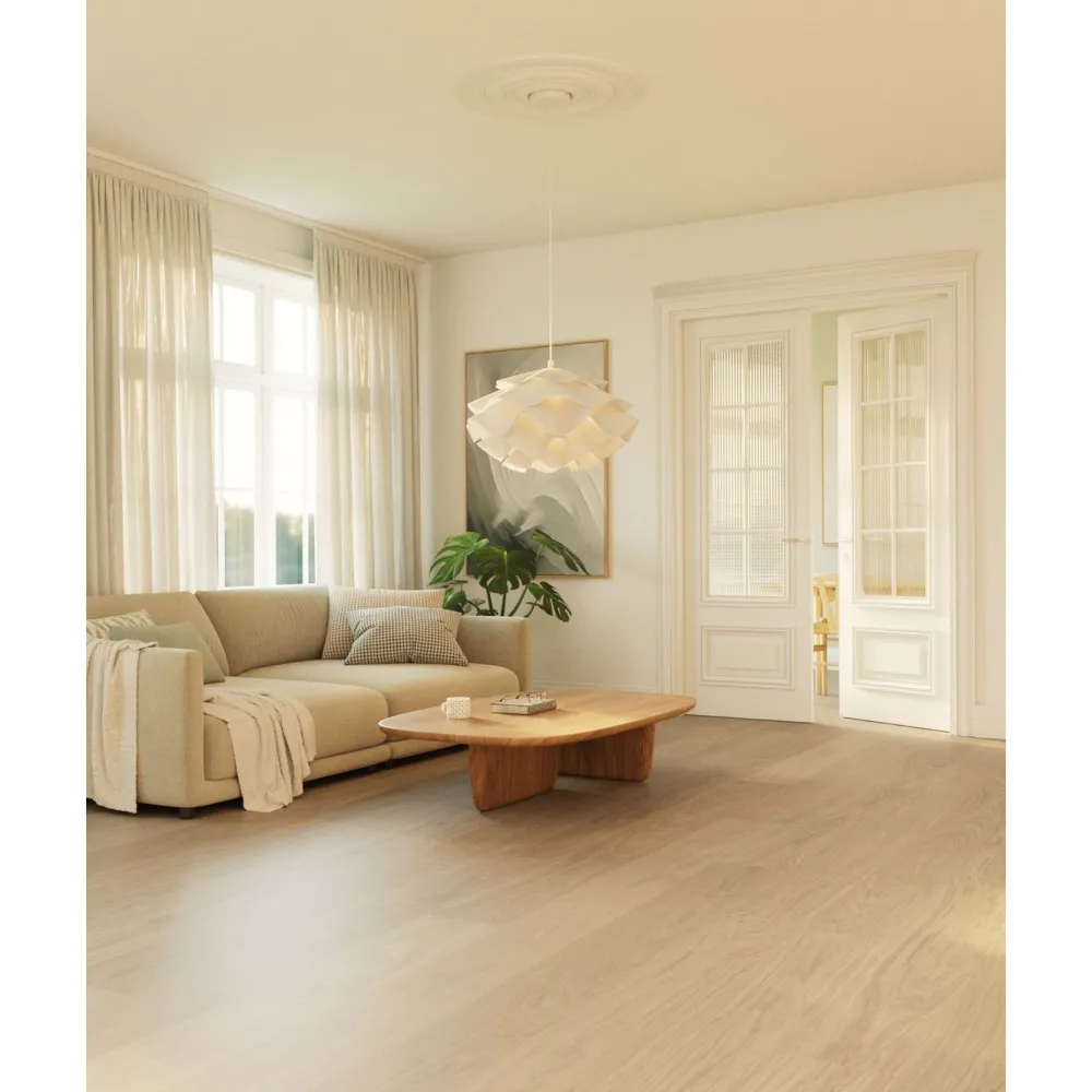 Online Kovetettu puulattia Holmby Tammi Nature White XL, mattalakattu Kovapuulattiat