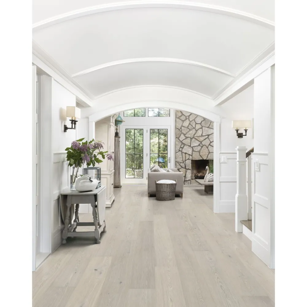 Kovetettu puulattia Tammi Dalby 3.0 Powder White, mattalakattu, eri kokoja*Bjelin Online