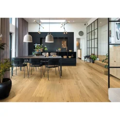 Kovetettu puulattia Tammi Eket 3.0 Natural, harjattu, mattalakattu, eri kokoja*Bjelin Online