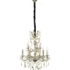 Kristallikruunu Allington Ø60cm 9-osainen antiikkihopea*Aneta Lighting