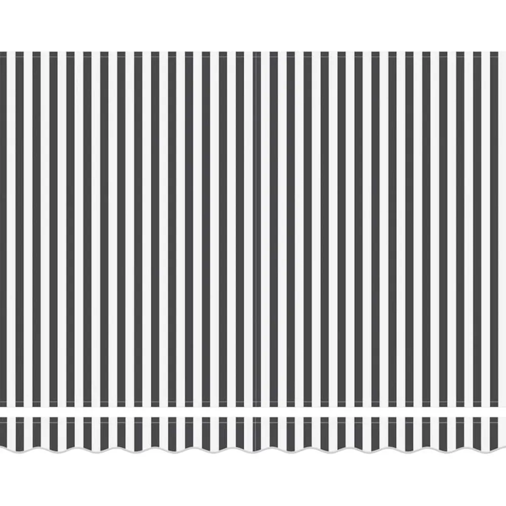 Käsin kelattava markiisi antrasiitti/valkoinen 300x250 cm (16038)*FinePRICE Clearance