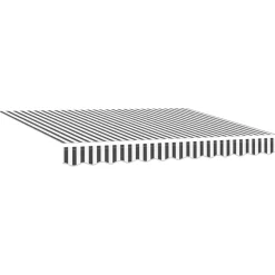 Käsin kelattava markiisi antrasiitti/valkoinen 300x250 cm (16038)*FinePRICE Clearance