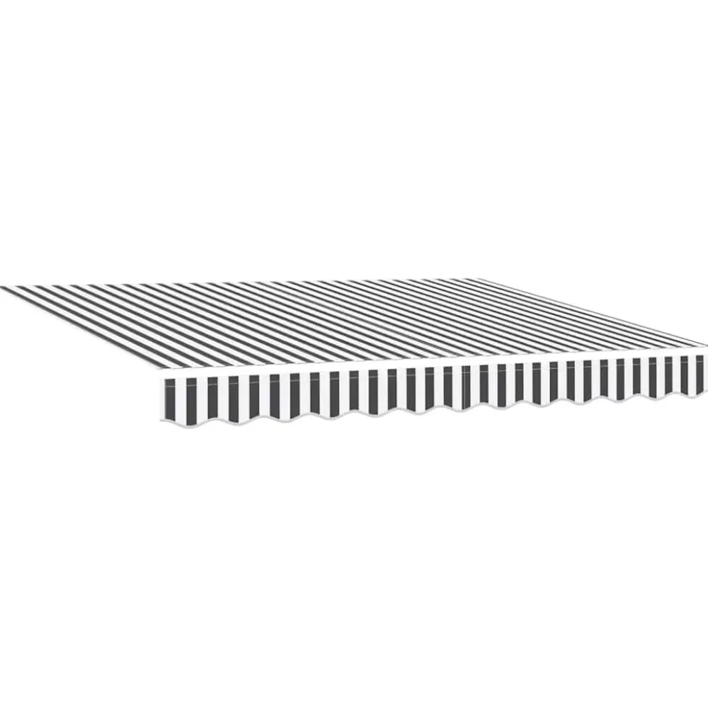 Käsin kelattava markiisi antrasiitti/valkoinen 300x250 cm (16038)*FinePRICE Clearance