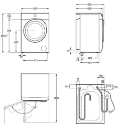 Kuivaava pesukone EW9W74X4R1 900, 10.5kg*Electrolux Clearance