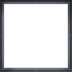 Kukkalaatikko antrasiitti 100x100x40 cm teräs (60817)*FinePRICE Discount