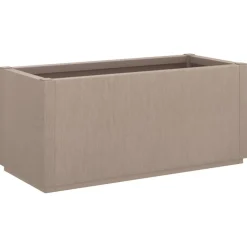 Kukkalaatikko puutarhaan vaaleanruskea 80x36x35 cm PP (68778)*FinePRICE Best