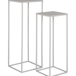 Kukkapöytä Beja, 2kpl, teräs, viileän harmaa*House Nordic Sale