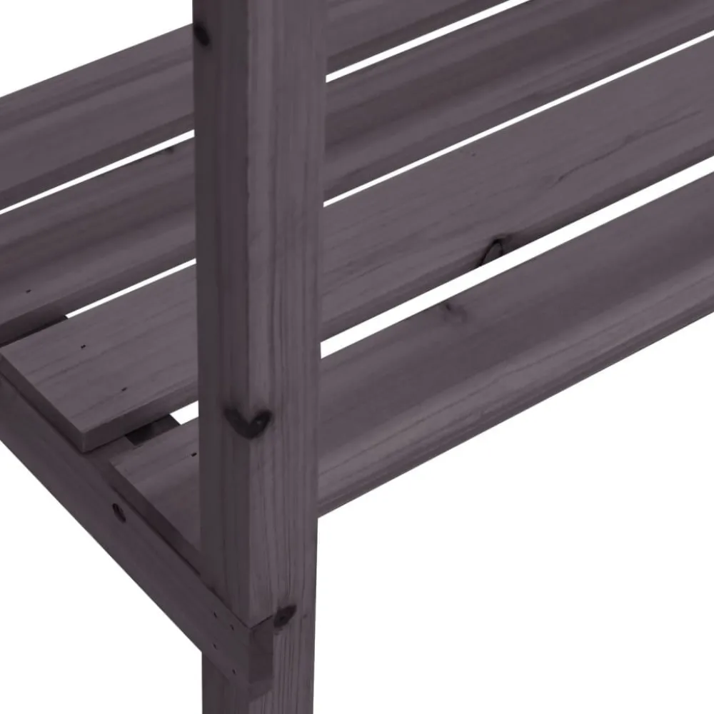 Best Kukkapöytä hyllyillä harmaa 78x38x82,5 cm, kuusi Terassin Sisustus|Terassin Sisustus
