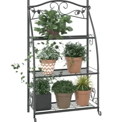 Sale Kukkateline musta 56x30x96 cm teräs Terassin Sisustus|Terassin Sisustus