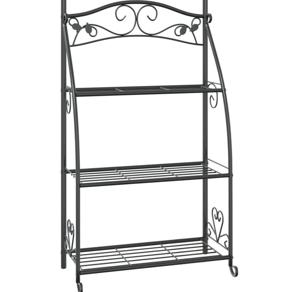 Sale Kukkateline musta 56x30x96 cm teräs Terassin Sisustus|Terassin Sisustus