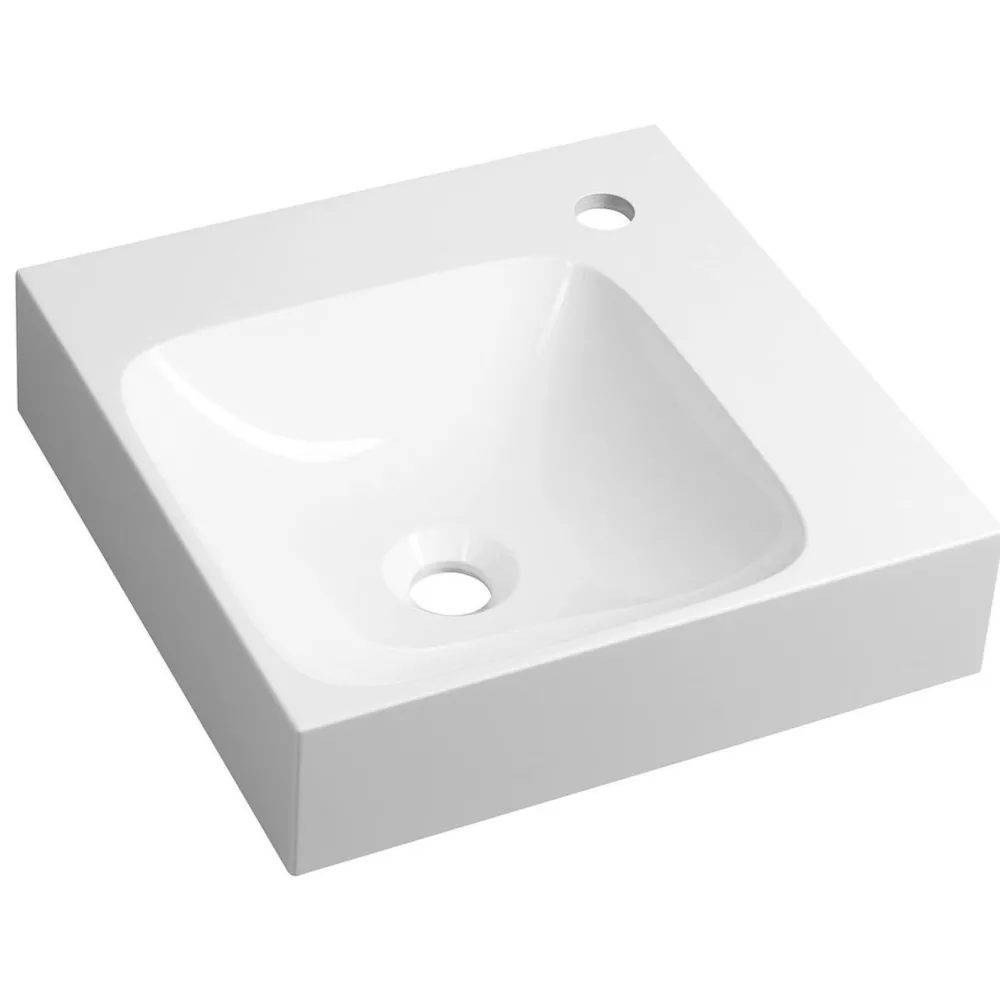 Outlet Kulma-allas Emona 400x400 mm, valkoinen Kulma-Altaat
