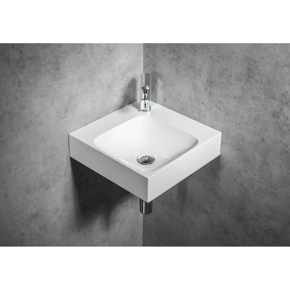 Outlet Kulma-allas Emona 400x400 mm, valkoinen Kulma-Altaat