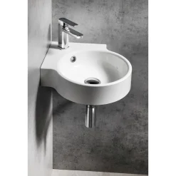 Kulma-allas Kaori 380x380 mm, valkoinen*Interia Clearance